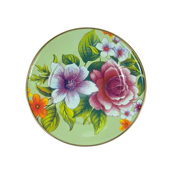 Flower Market Salad/Dessert Plate – Green