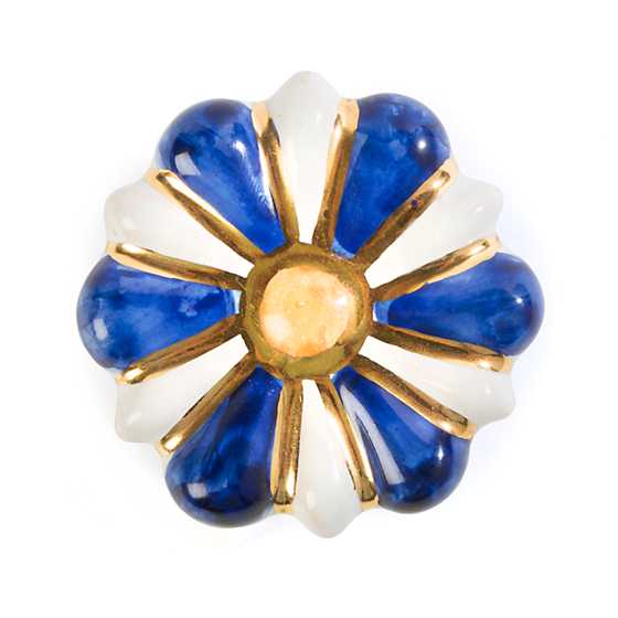 Flower Power Knob – Blue & White