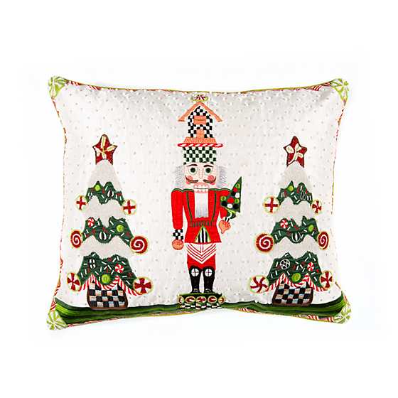 Gingerbread Nutcracker Lumbar Pillow