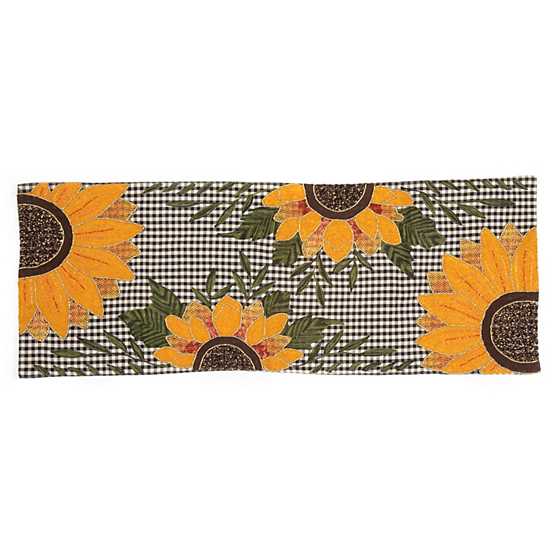 Gingham Sunflower Table Runner