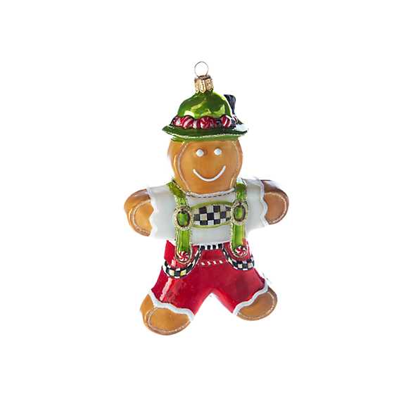 Glass Ornament – Candy Cottage Gingerbread Boy