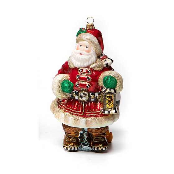 Glass Ornament – Christmas Magic Town Crier Santa