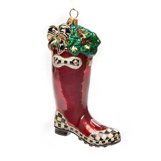 Glass Ornament – Christmas Wellie