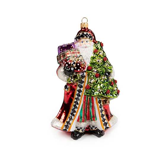 Glass Ornament – Festive Father Christmas