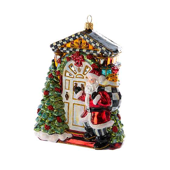 Glass Ornament – Knock Knock Santa