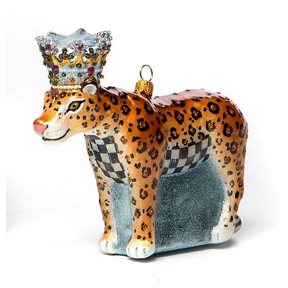 Glass Ornament – Leopard King