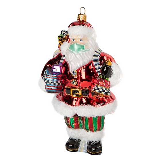 Glass Ornament – Safe Santa