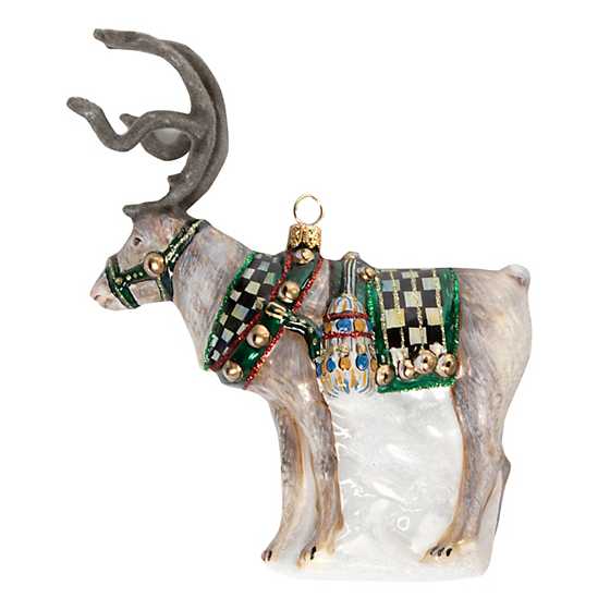 Glass Ornament – Santa’s Reindeer