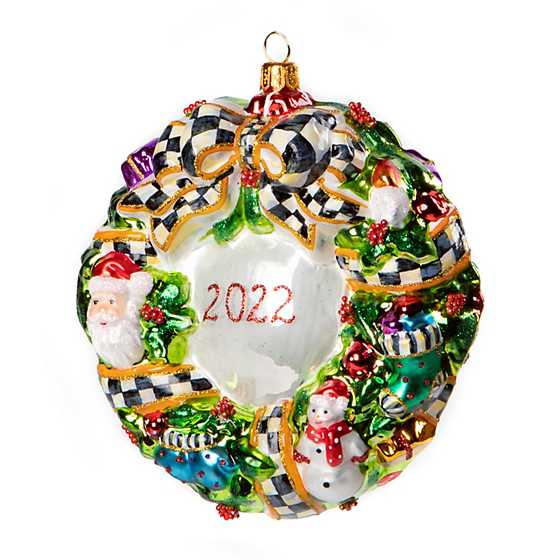 Glass Ornament – Toyland Wreath