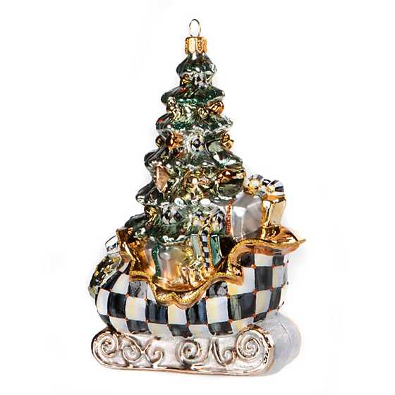 Glass Ornament – Tree Farm Sleigh