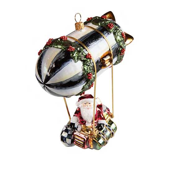 Glass Ornament – Zeppelin Santa