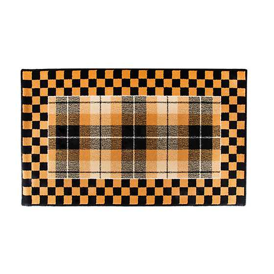 Golden Tartan Rug – 2’3″ x 3’9″