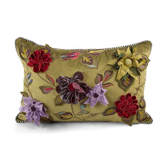 Greengage Floral Lumbar Pillow