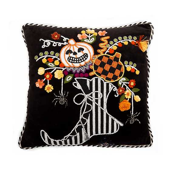 Halloween to Boot Pillow