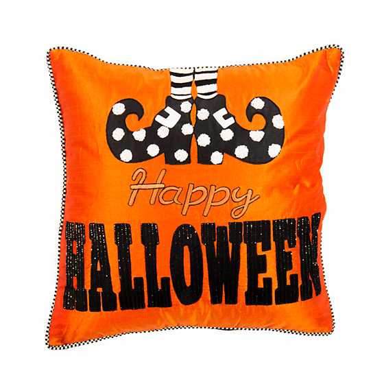 Happy Feet Halloween Pillow