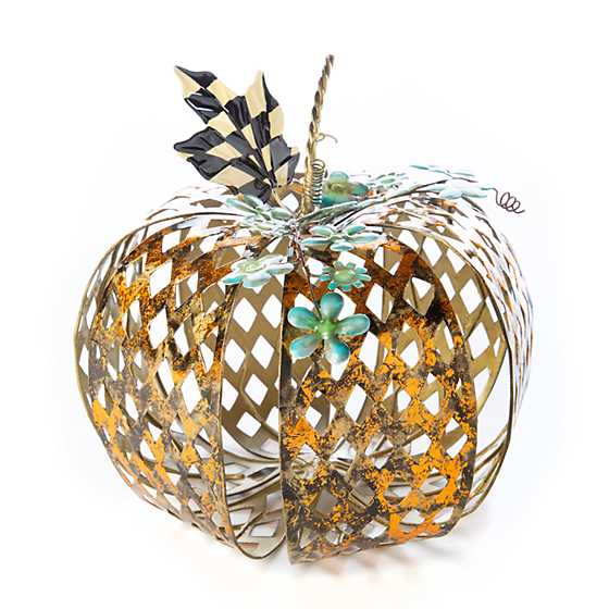 Harlequin Filigree Pumpkin – Large