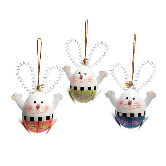 Hello Rabbit Ornaments – Set of 3