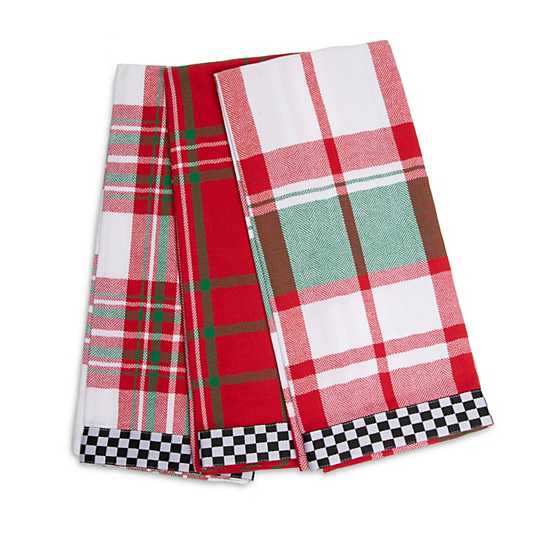 Holiday Spruce Dish Towels – Set of 3