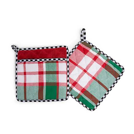 Holiday Spruce Potholders – Set of 2