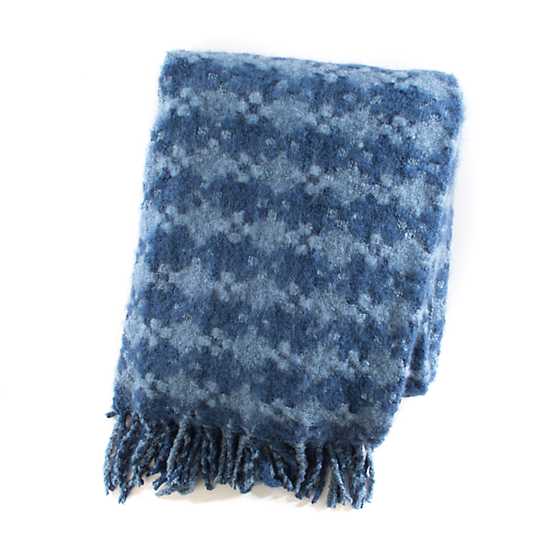 Houndstooth Throw – Bluetopia