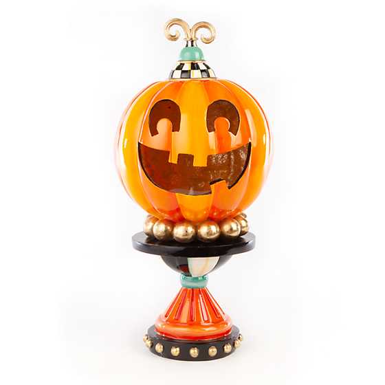 Illuminated Happy Pumpkin – Small