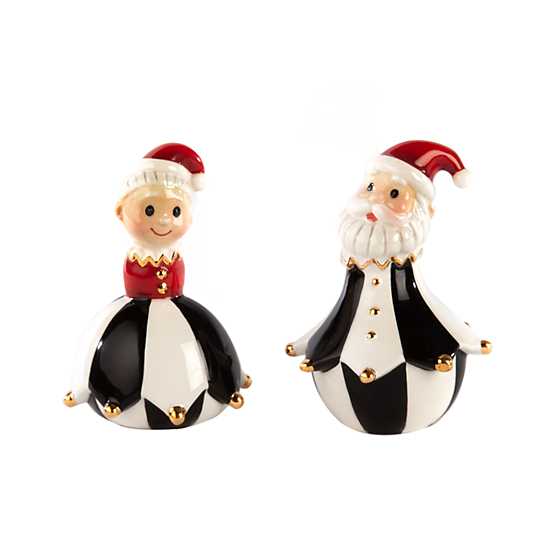 Jester Mr. & Mrs. Claus Salt & Pepper Set