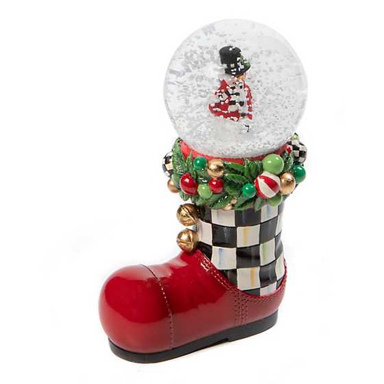 Jolly Holiday Boot Snow Globe