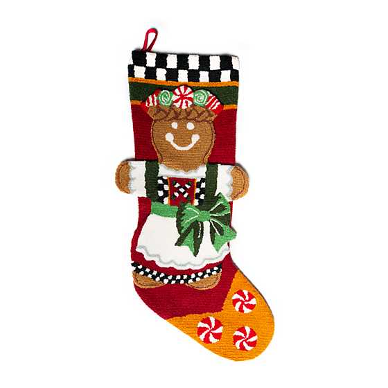 Jumbo Gingerbread Girl Stocking