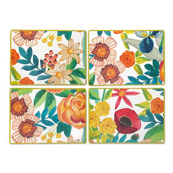 Kira’s Garden Cork Back Placemats – Set of 4