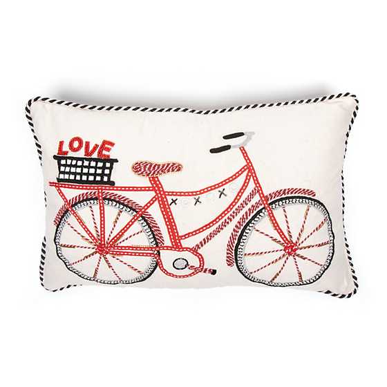 Love Bike Lumbar Pillow