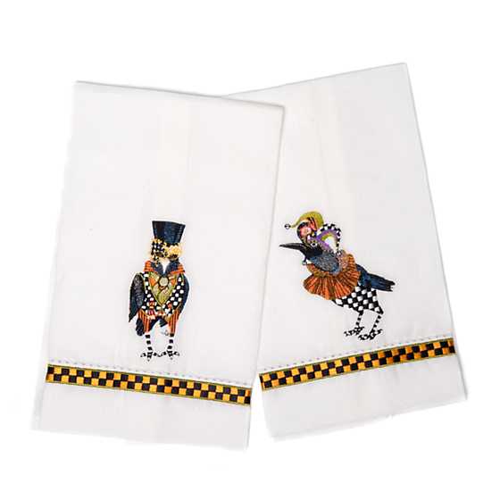 Masquerade Crows Guest Towels – Set of 2