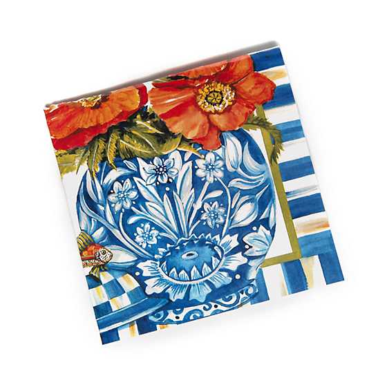 Ming Poppies Paper Napkins – Cocktail