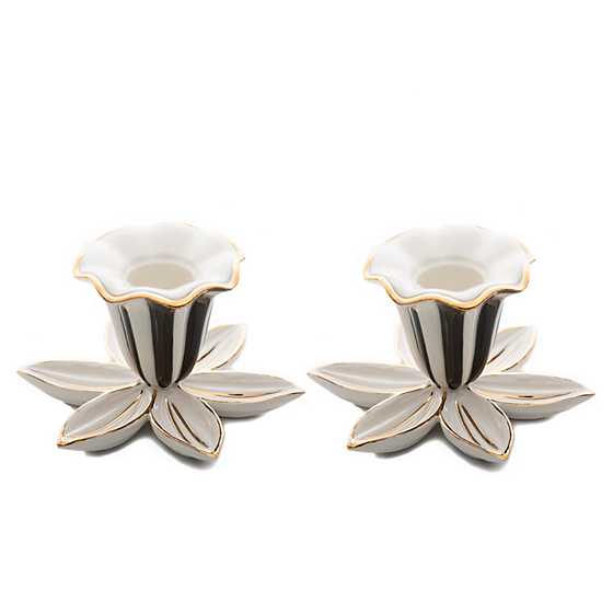 Mod Flower Candle Holders – Set of 2