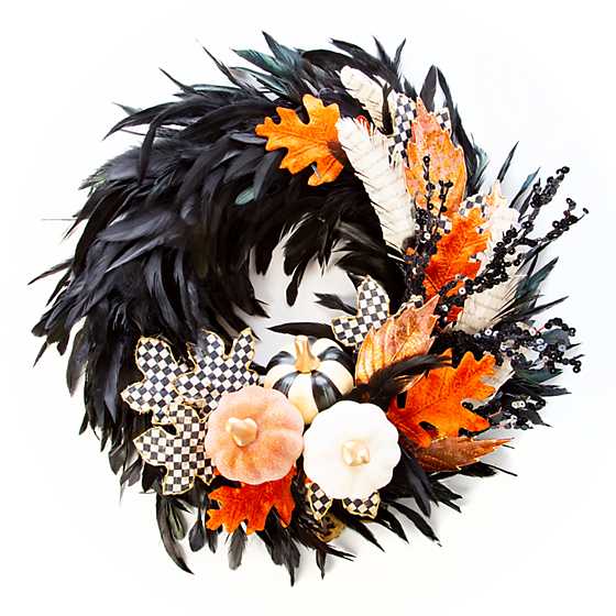 Nevermore Feather Wreath – Small