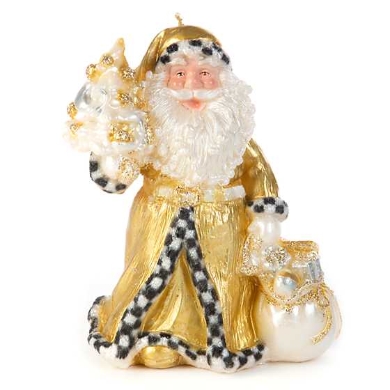 Night Before Christmas Santa Candle – Gold