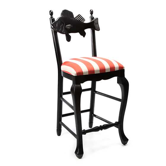 Outdoor Fish Bar Stool – Cabana Stripe