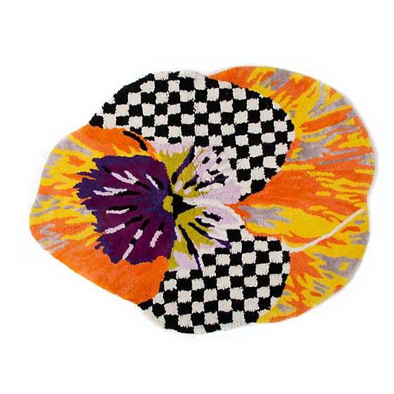 Pansy Bath Rug – Orange