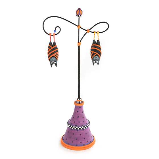 Patience Brewster Bart & Beatrice Bat Ornaments with Stand