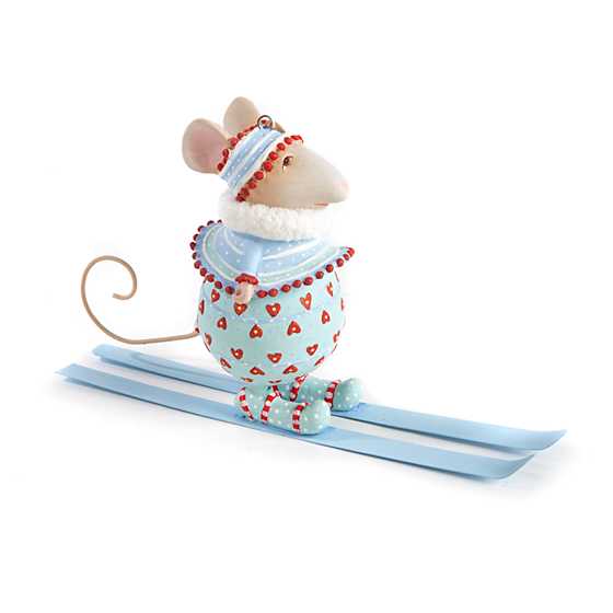 Patience Brewster Dash Away Molly Skiing Mouse Ornament