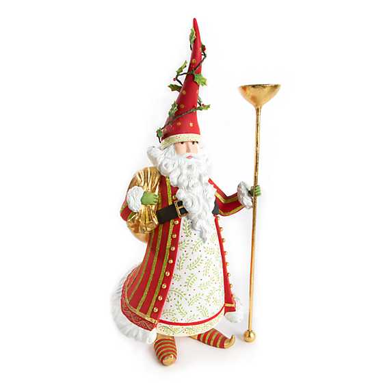 Patience Brewster Dash Away Nicholas Santa Candle Holder