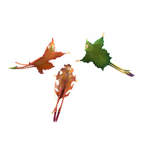 Patience Brewster Falling Leaves Ornaments – Set of 3