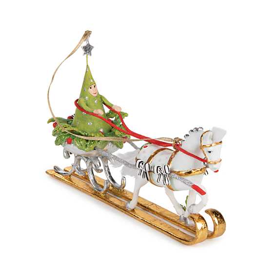 Patience Brewster Jingle Bells Sleigh with Tree Ornament