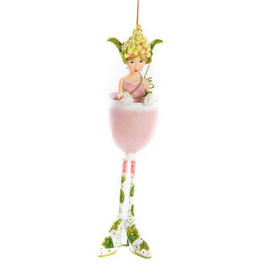 Patience Brewster Petal Rose Wine Girl Ornament