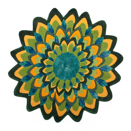 Peacock Rug – 3′ Round