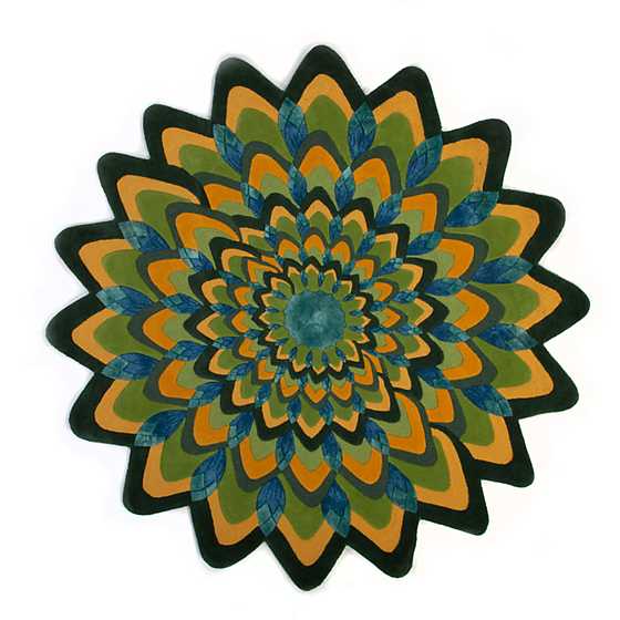 Peacock Rug – 6′ Round