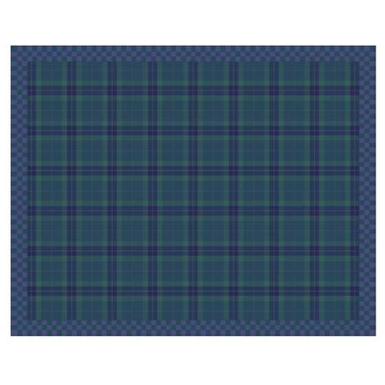 Peacock Tartan Rug – 7’11» x 10′