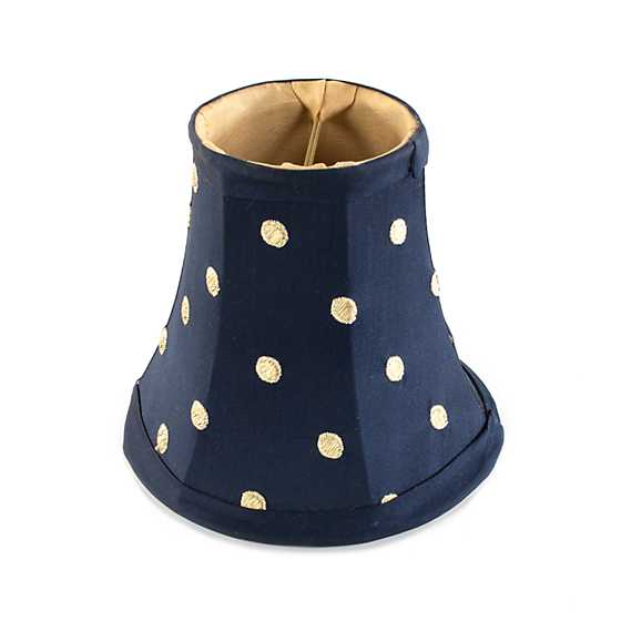 Polka Dot Chandelier Shade – Navy