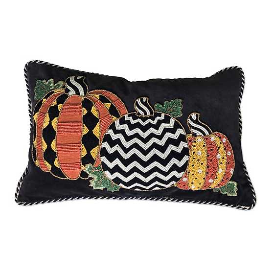 Polka Pumpkin Lumbar Pillow