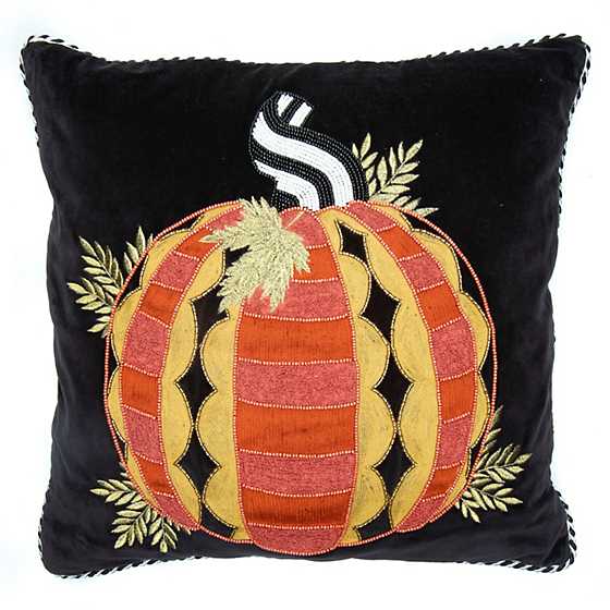 Polka Pumpkin Pillow