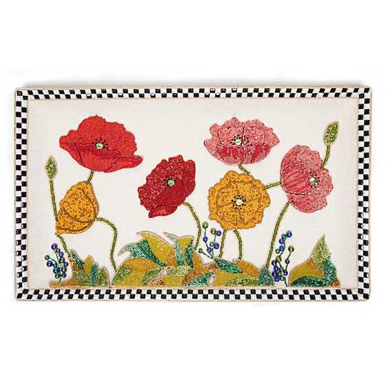 Poppy Garden Beaded Tray